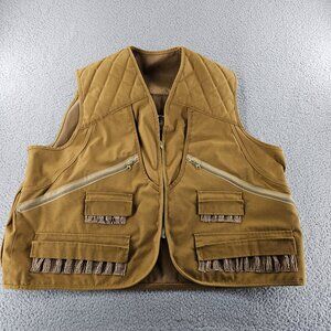 Vintage Gamehide Hunting Vest Mens XL Canvas Pockets Ammo Loops 90s